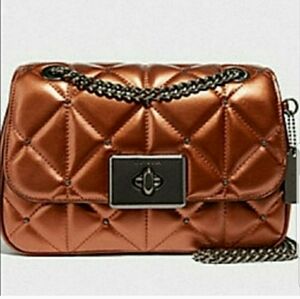 Coach Cassidy Studded Diamond Quilted Crossbody Bag